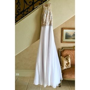 Sherri Hill White Formal Dress